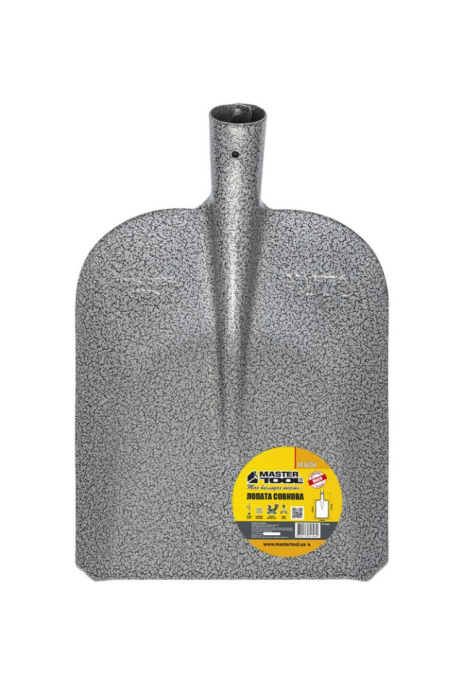 Лопата совковая 235 x 285 x 345 мм, молотковое покрытие MASTERTOOL 14-6251