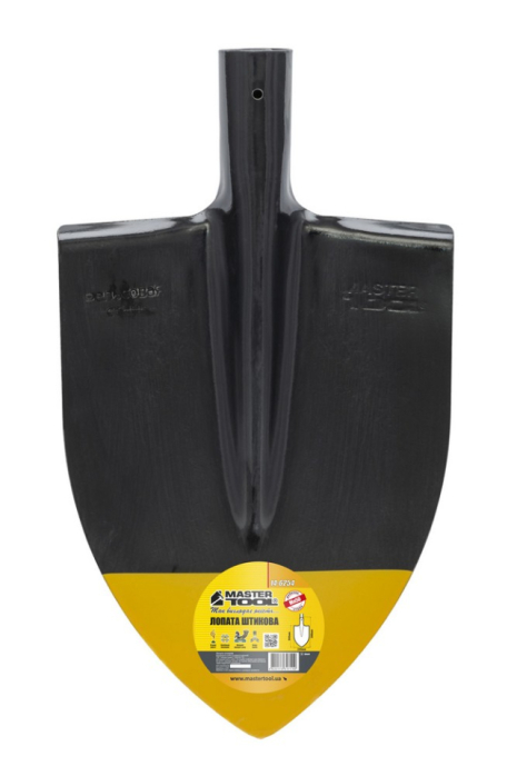 Лопата штыковая 220 x 300 x 390 мм, чёрно-жёлтое покрытие MASTERTOOL 14-6254 Лопата штыковая 220 x 300 x 390 мм, чёрно-жёлтое покрытие MASTERTOOL 14-6254