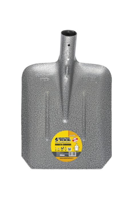 Лопата совковая 235 x 285 x 360 мм, молотковое покрытие, рёбра жёсткости MASTERTOOL 14-6249