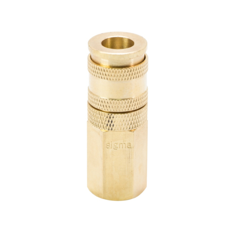 З'єднання швидкознімне посилене з фіксатором FT 1/4" (латунь) SIGMA 7021641 З'єднання швидкознімне посилене з фіксатором FT 1/4" (латунь) SIGMA 7021641