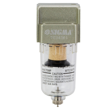 Фільтр вологовідділювач 750 л/хв 1/4" SIGMA REFINE 7034361 Фільтр вологовідділювач 750 л/хв 1/4" SIGMA REFINE 7034361