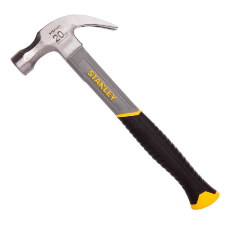 Молоток із загнутим гвоздодером 570 г Fiberglass STANLEY STHT0-51310 Молоток із загнутим гвоздодером 570 г Fiberglass STANLEY STHT0-51310