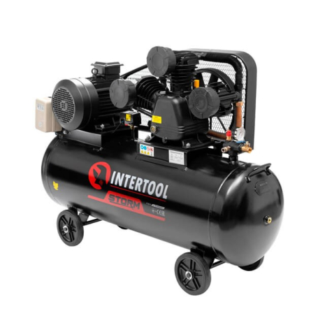 Компрессор, 200 л, 7,5 кВт, 380 В, 10 атм, 1050 л/мин, 3 цилиндра INTERTOOL PT-0040 Компрессор, 200 л, 7,5 кВт, 380 В, 10 атм, 1050 л/мин, 3 цилиндра INTERTOOL PT-0040