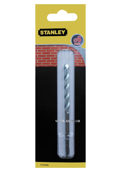 Сверло по цегле 6 мм Stanley STA53095-QZ Сверло по цегле 6 мм Stanley STA53095-QZ