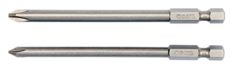 Набір викруткових насадок Philips 1/4" PH1х100 мм, PH2х100 мм 2 шт Yato YT-0488 Набір викруткових насадок Philips 1/4" PH1х100 мм, PH2х100 мм 2 шт Yato YT-0488