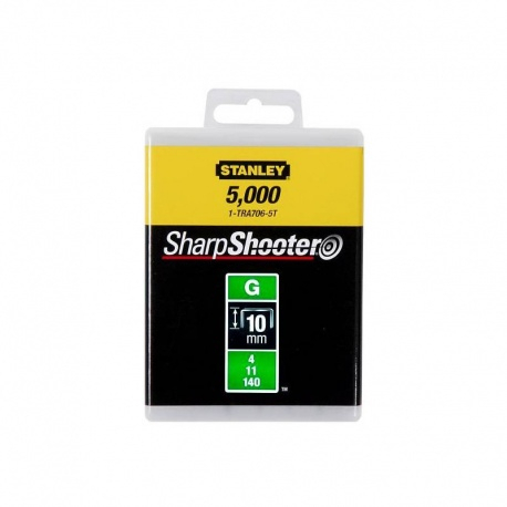Скоба для степлера Heavy Duty тип G, h = 10 мм, 5000 шт. Stanley 1-TRA706-5T Скоба для степлера Heavy Duty тип G, h = 10 мм, 5000 шт. Stanley 1-TRA706-5T
