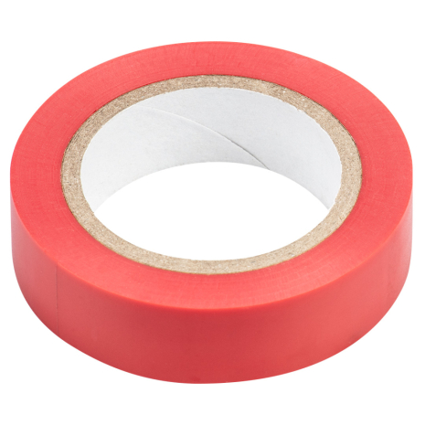 Стрічка ізоляційна червона 15 mm x 0.13 mm x 10m NEO 01-527