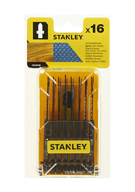 Набор пильных полотен для электролобзика 16 шт. Stanley STA28160-XJ Набор пильных полотен для электролобзика 16 шт. Stanley STA28160-XJ