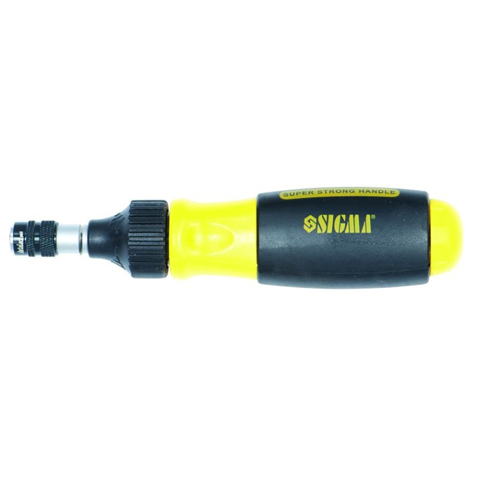 Отвертка с ограничением усилия + биты 3шт CrV Sigma 4002081 Отвертка с ограничением усилия + биты 3шт CrV Sigma 4002081