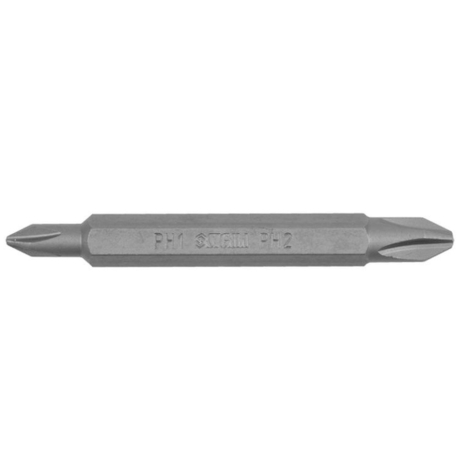 Набір біт двосторонніх PН1-PН2x65мм ¼" 10шт S2 Chrome (стрічка) Sigma 4011151 Набір біт двосторонніх PН1-PН2x65мм ¼" 10шт S2 Chrome (стрічка) Sigma 4011151