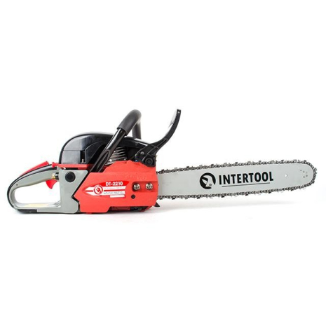 Мотопила цепная, 2.0кВт/2.7 HP, шина-45 см, цепь 3/8" INTERTOOL DT-2210 Мотопила цепная, 2.0кВт/2.7 HP, шина-45 см, цепь 3/8" INTERTOOL DT-2210