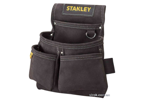 Кишені на пояс замшеві: 2 для інструменту та 2 для цвяхів Stanley STST1-80116 Кишені на пояс замшеві: 2 для інструменту та 2 для цвяхів Stanley STST1-80116