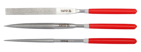 Набір надфілів 180 мм 3 шт Yato YT-6155 Набір надфілів 180 мм 3 шт Yato YT-6155