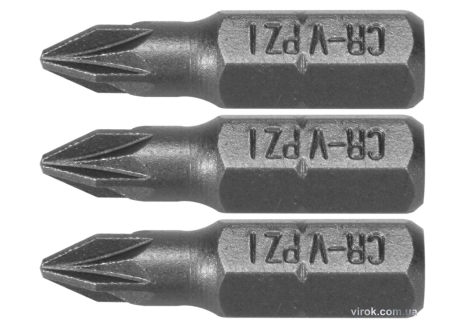 Насадка викрутка STHOR "Pozidriv" PZ1 x 25 мм HEX 1/4" Cr-V 3 шт Vorel 65470 Насадка викрутка STHOR "Pozidriv" PZ1 x 25 мм HEX 1/4" Cr-V 3 шт Vorel 65470