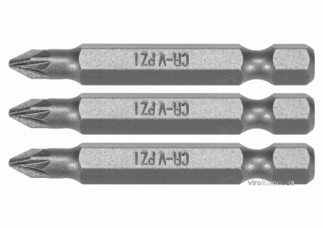 Насадка викруткова STHOR "Pozidriv" PZ1 x 50 мм HEX 1/4" Cr-V 3 шт Vorel 65475 Насадка викруткова STHOR "Pozidriv" PZ1 x 50 мм HEX 1/4" Cr-V 3 шт Vorel 65475