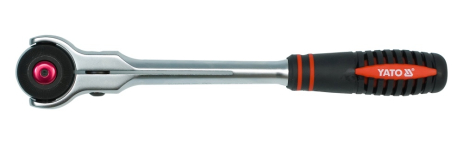 Трещотка с поворотной головкой 72 зубца 1/2" 280 мм Yato YT-0722 Трещотка с поворотной головкой 72 зубца 1/2" 280 мм Yato YT-0722