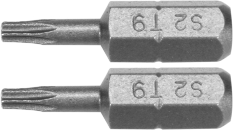 Насадка викруткова: TORX Т9 x 25 мм, HEX 1/4, AISI S2, 2 шт Yato YT-77901 Насадка викруткова: TORX Т9 x 25 мм, HEX 1/4, AISI S2, 2 шт Yato YT-77901