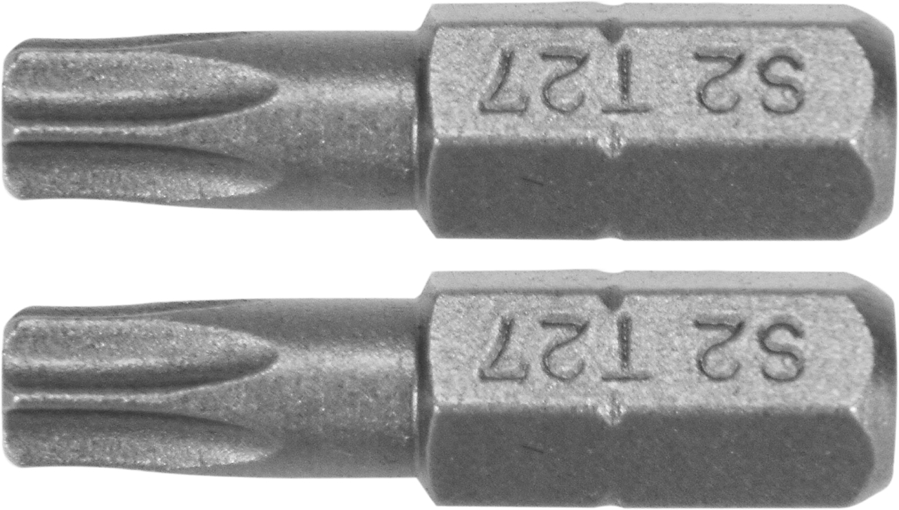 Насадка викруткова: TORX T27 x 25 мм, HEX 1/4, AISI S2, 2 шт Yato YT-77906 Насадка викруткова: TORX T27 x 25 мм, HEX 1/4, AISI S2, 2 шт Yato YT-77906