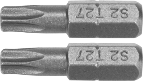 Насадка викруткова: TORX T27 x 25 мм, HEX 1/4, AISI S2, 2 шт Yato YT-77906 Насадка викруткова: TORX T27 x 25 мм, HEX 1/4, AISI S2, 2 шт Yato YT-77906