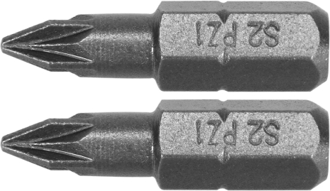 Насадка викрутна: "Pozidriv" PZ1 x 25 мм, HEX 1/4", AISI S2, 2 шт Yato YT-77880 Насадка викрутна: "Pozidriv" PZ1 x 25 мм, HEX 1/4", AISI S2, 2 шт Yato YT-77880