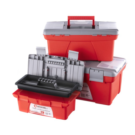 Комплект ящиков для инструментов, 3 шт. (BX-0413 13", BX-0416 16", BX-0418 18") INTERTOOL BX-0403 Комплект ящиков для инструментов, 3 шт. (BX-0413 13", BX-0416 16", BX-0418 18") INTERTOOL BX-0403