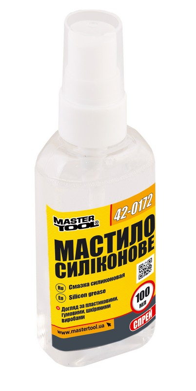 Мастило силіконове спрей 100 мл MASTERTOOL 42-0172 Мастило силіконове спрей 100 мл MASTERTOOL 42-0172