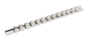 Планка-держатель для 13 головок 3/8" (L-280мм) Forsage ROCKFORCE F-819313