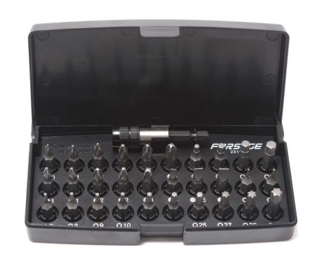 Набор бит с битодержателем 31 предмет 1/4"(PH 0-PH3, PZ1-PZ3, SL4-6.5,H3-6, T5-40-25мм) Forsage ROCKFORCE F-23113 Набор бит с битодержателем 31 предмет 1/4"(PH 0-PH3, PZ1-PZ3, SL4-6.5,H3-6, T5-40-25мм) Forsage ROCKFORCE F-23113