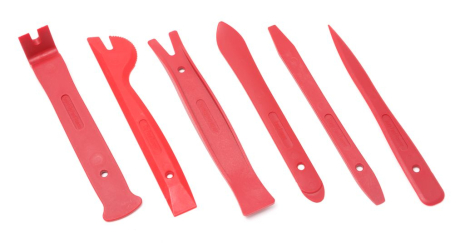 Набір пристроїв для демонтажу внутрішньої обшивки салону 6 предметів, у блістері Forsage ROCKFORCE F-906M3 Набір пристроїв для демонтажу внутрішньої обшивки салону 6 предметів, у блістері Forsage ROCKFORCE F-906M3