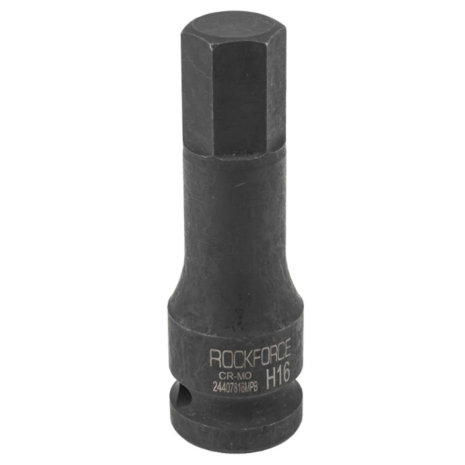 Головка-біта 6-гранна ударна 16мм, 1/2" ROCKFORCE RF-24407816MPB