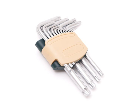 Набір ключів TORX Г-подібних, 15 предметів (Т6, T7, T8, T9, Т10, Т15, Т20, Т25, Т27, Т30, Т40, Т45, Т50, Т55, Т60) у пластиковому тримачі ROCKFORCE FORSAGE RF-5151 Набір ключів TORX Г-подібних, 15 предметів (Т6, T7, T8, T9, Т10, Т15, Т20, Т25, Т27, Т30, Т40, Т45, Т50, Т55, Т60) у пластиковому тримачі ROCKFORCE FORSAGE RF-5151
