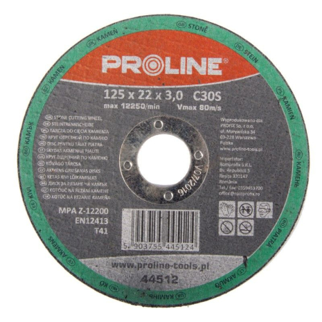 Круг отрезной по камню 230 х 3 х 22мм PROLINE Круг отрезной по камню 230 х 3 х 22мм PROLINE
