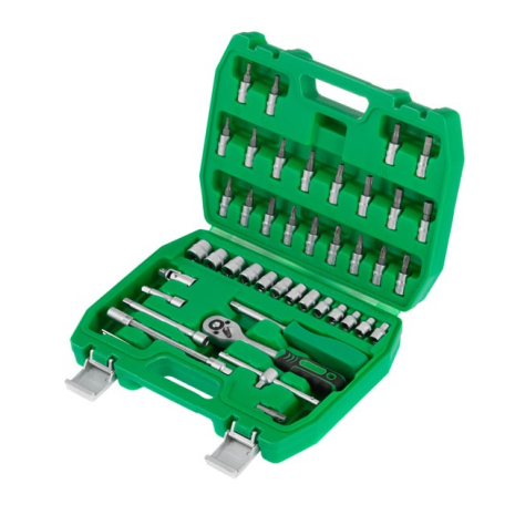 Набір інструментів 46шт, 1/4" INTERTOOL ET-6046 Набір інструментів 46шт, 1/4" INTERTOOL ET-6046