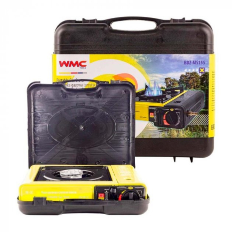 Плита WMC Tools туристична (під балон 450ml/220g з перехідником) bdz-ms155 Плита WMC Tools туристична (під балон 450ml/220g з перехідником) bdz-ms155