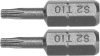 Насадка отверточная : "TORX" T10 x 25 мм, HEX 1/4", AISI S2, 2 шт Yato YT-77902 Насадка отверточная : "TORX" T10 x 25 мм, HEX 1/4", AISI S2, 2 шт Yato YT-77902