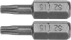 Насадка викруткова: TORX T15 x 25 мм, HEX 1/4, AISI S2, 2 шт Yato YT-77903 Насадка викруткова: TORX T15 x 25 мм, HEX 1/4, AISI S2, 2 шт Yato YT-77903