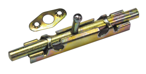 Шпингалет круглый 110х15 мм оцинкованный MASTERTOOL 92-0350 Шпингалет круглый 110х15 мм оцинкованный MASTERTOOL 92-0350