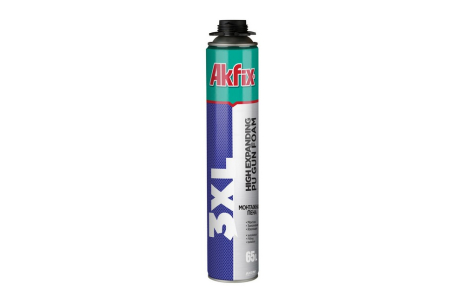 Пена монтажная всесезонная AKFIX 3XL PROFI 65 л 850 мл под пистолет MASTERTOOL FA073 Пена монтажная всесезонная AKFIX 3XL PROFI 65 л 850 мл под пистолет MASTERTOOL FA073