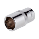 Головка шестигранна 1/4", 10×25 мм, Cr-V, STORM INTERTOOL ET-0440