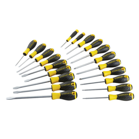 Набор отверток "ESSENTIAL", 20 ед: PH0, PZ1, SL, Torx STANLEY STHT0-60213 Набор отверток "ESSENTIAL", 20 ед: PH0, PZ1, SL, Torx STANLEY STHT0-60213