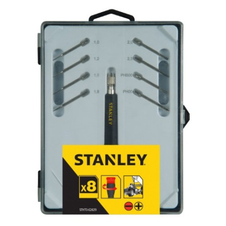 Отвертка прецизионная + 8 сменных бит STANLEY STHT0-62629 Отвертка прецизионная + 8 сменных бит STANLEY STHT0-62629
