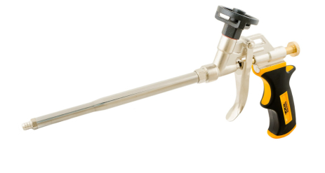 Пістолет для монтажної піни, 320 мм, суцільнометалевий, PTFE, Profi MASTERTOOL 81-8676 Пістолет для монтажної піни, 320 мм, суцільнометалевий, PTFE, Profi MASTERTOOL 81-8676
