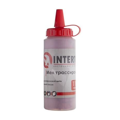 Крейда трасувальна, 115 г, червона INTERTOOL MT-0006 Крейда трасувальна, 115 г, червона INTERTOOL MT-0006