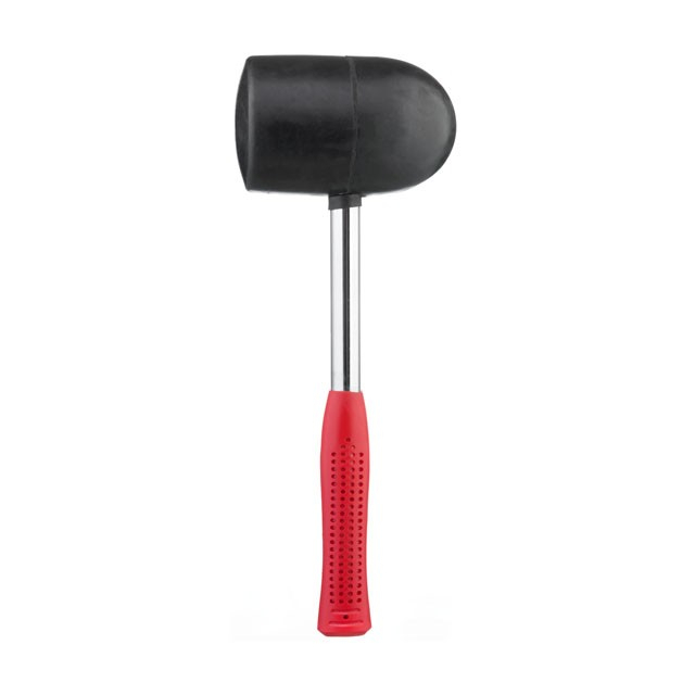 Киянка гумова, 1200 г, 85 мм, чорна гума, металева ручка INTERTOOL HT-0228 Киянка гумова, 1200 г, 85 мм, чорна гума, металева ручка INTERTOOL HT-0228