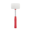 Киянка гумова, 780 г, 65 мм, бiла гума, металева ручка INTERTOOL HT-0235