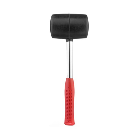 Киянка гумова, 1030 г, 70 мм, чорна гума, металева ручка INTERTOOL HT-0233 Киянка гумова, 1030 г, 70 мм, чорна гума, металева ручка INTERTOOL HT-0233