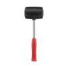 Киянка гумова, 1030 г, 70 мм, чорна гума, металева ручка INTERTOOL HT-0233