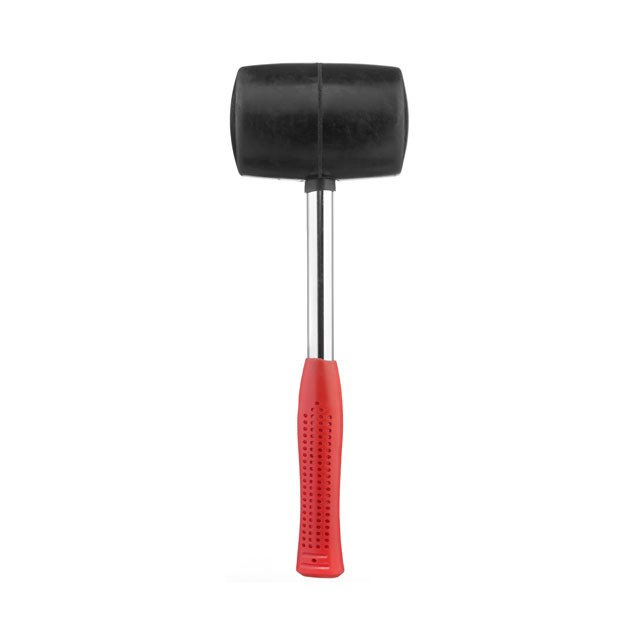 Киянка гумова, 1030 г, 70 мм, чорна гума, металева ручка INTERTOOL HT-0233 Киянка гумова, 1030 г, 70 мм, чорна гума, металева ручка INTERTOOL HT-0233