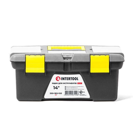 Ящик для інструментів 14" 355*182*153мм INTERTOOL BX-0314 Ящик для інструментів 14" 355*182*153мм INTERTOOL BX-0314