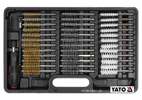 Набір щіток для гнізд свічок 38 шт Yato YT-08196 Набір щіток для гнізд свічок 38 шт Yato YT-08196